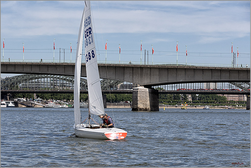 100 Jahre Rheinwoche 2022 - 1. Wettfahrt Porz - Hitdorf, 03.06.2022,